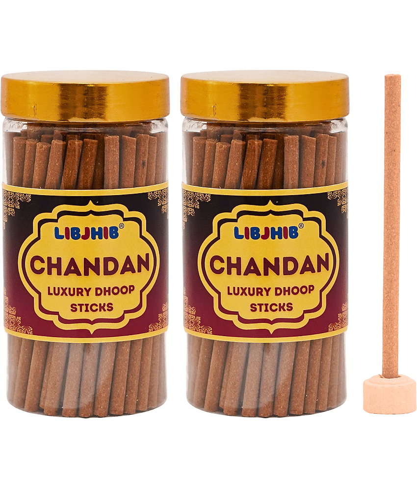 Libjhib Incense Dhoop Sticks Chandan 120 gm ( Pack of 2 )