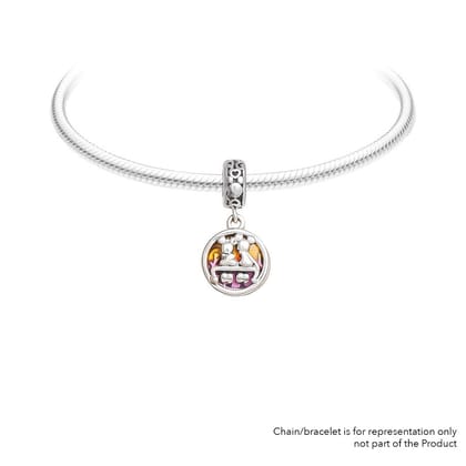 Mickey and minnie | 925 Silver charms for Bracelets / Chain-Free / Silver / Modern