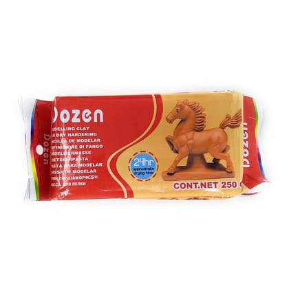 Dozen Brown Teracotta Air Dry Terracotta Clay (250 grams )