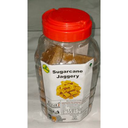 Sugarcane Jaggery | 100% Pure Natural Gur | Healthy Sweetener - 800gm - 800 gm