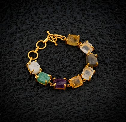 Uncut Multi stone Bracelet