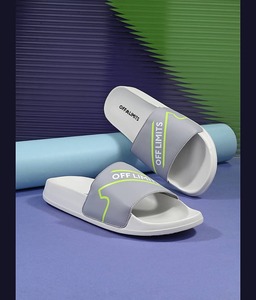 OFF LIMITS Light Grey Men's Slide Flip Flop