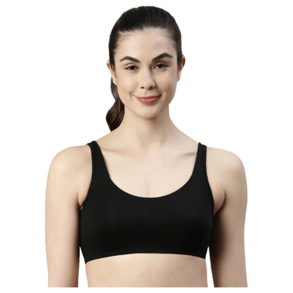 Enamor Low Impact Sports Bra|Sb06-Black / L