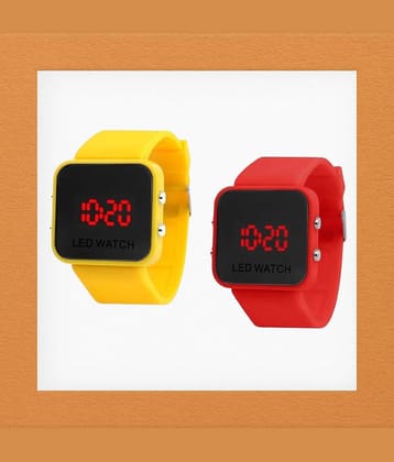 Cosmic Black Dial Digital Girls Watch ( Pack Of 2 )