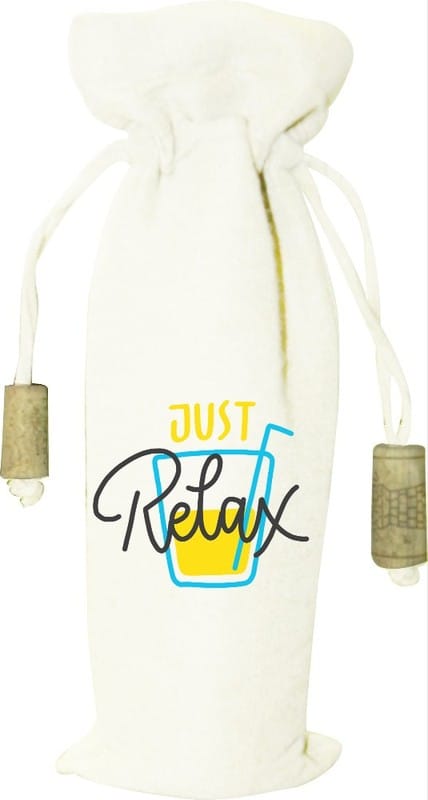 Astara Cotton Canvas Wine Bag