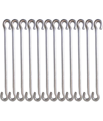 Laxmi Garden Jhula Swing Rod Hook (Pack of 12) Set of 12 Stainless Steel Hooks