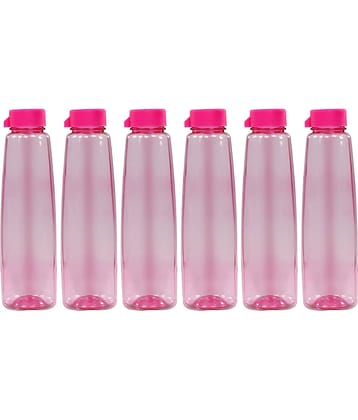 PearlPet Kohinoor-1000ML-BLUE-6PCS Blue Plastic Water Bottle 1000 mL ( Set of 6 )