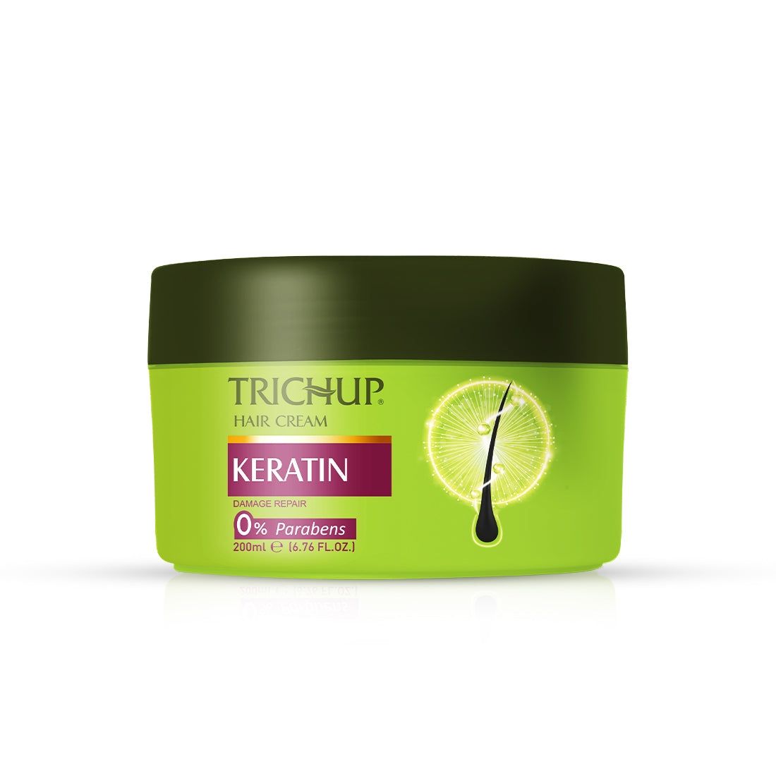 Trichup Keratin Damaged Hair Repair Cream 200ml – Strengthen Hair, Repair Damage & Reduce Breakage