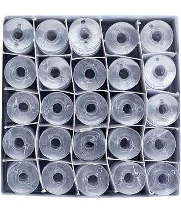 25 Pcs Clear Resin Sewing Machine Bobbins For Any Automatic Sewing Machines (Singer/Usha/Brother/Rajesh)