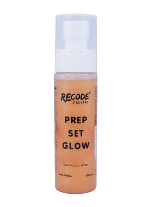 Recode Prep Set Glow-100 ML with Golden Shimmer