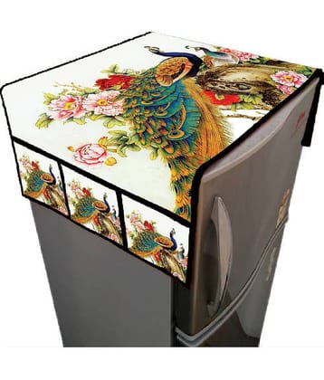 Aazeem Single Jute Multicolor Fridge Top Cover