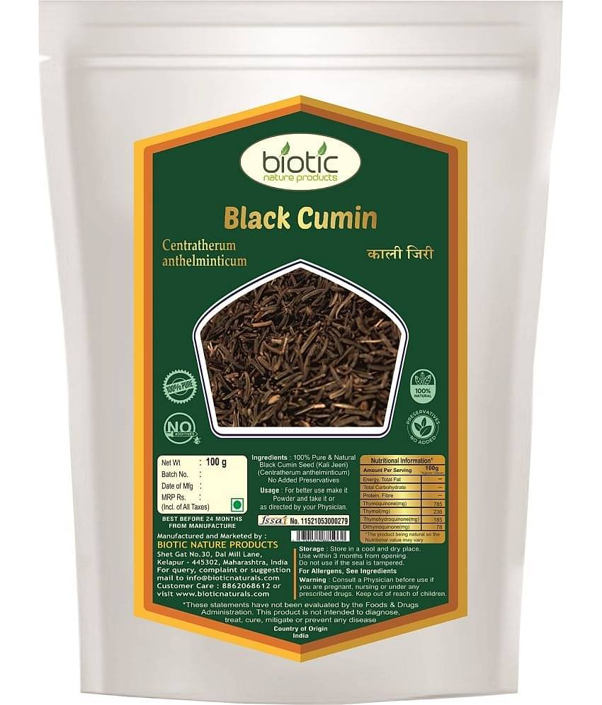 Biotic Kala Jeeri (Black Cumin Seeds) Kali Jeeri 100 gm