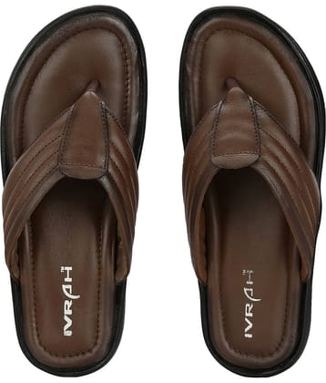 IVRAH - Brown Men's Leather Slipper