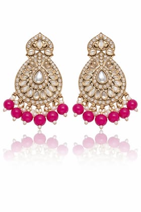 Traditional Kundan Chandbali Earrings for Women | Long Ethnic Statement Earrings | Indian Shringar Traditional Kundan Chandbali Earrings for Women | Long Ethnic Statement Earrings | Indian Shringar