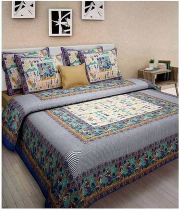 Bombay Spreads Cotton King Bedsheet ( Multi )