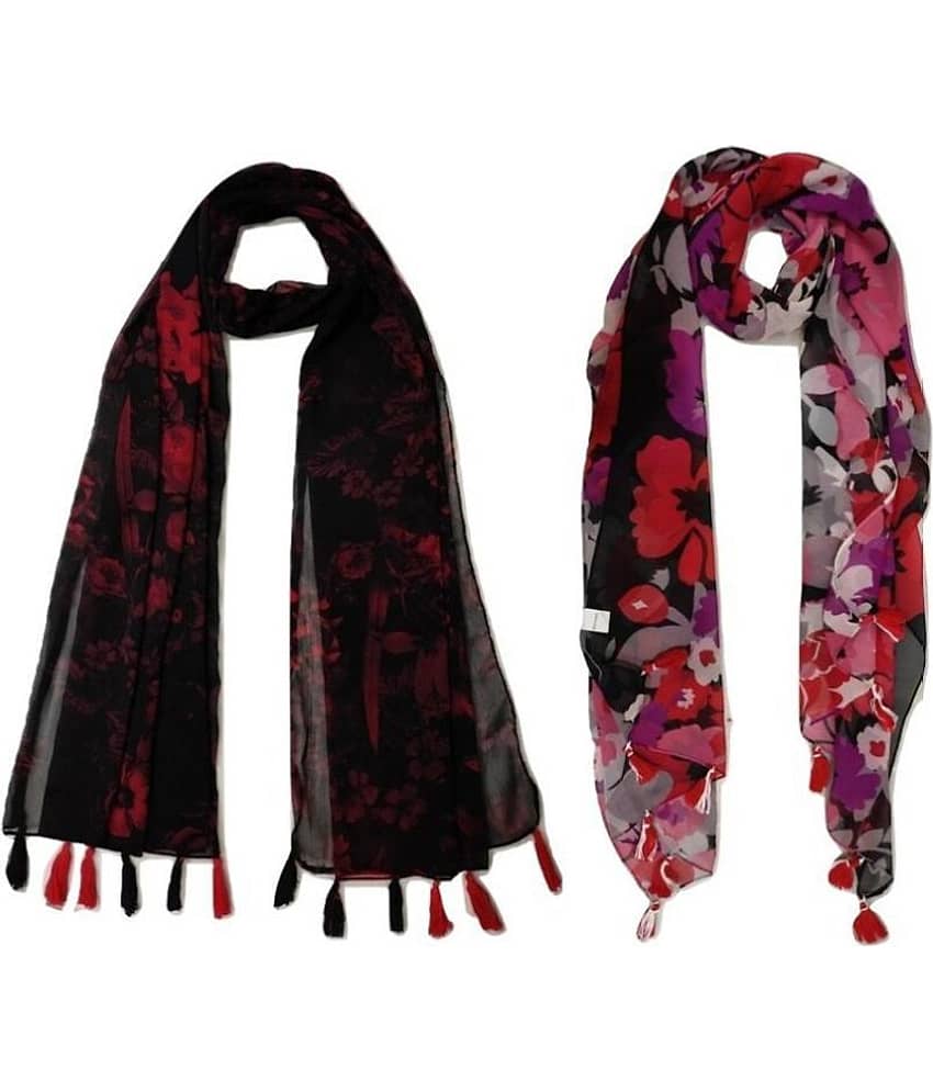 stolevilla Multi Printed Poly Cotton Yarn Stoles