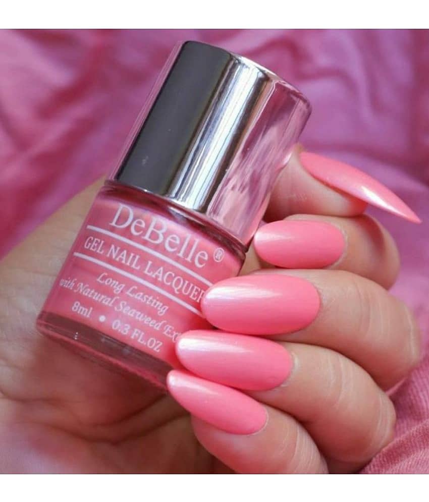 DeBelle Pink Shimmer Nail Polish 8 ( Pack of 1 )