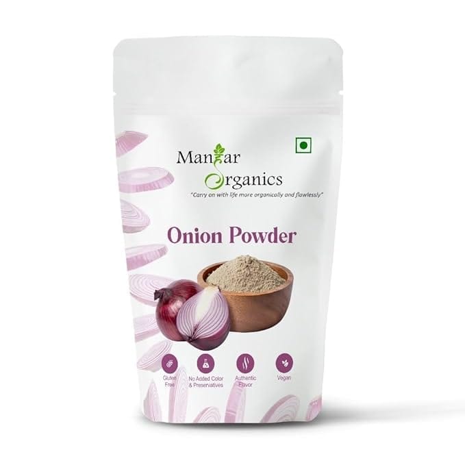 ManHar Organics Onion Powder | Natural & Edible | Flavor Enhancer for Cooking, Seasoning & Marinades – 1KG