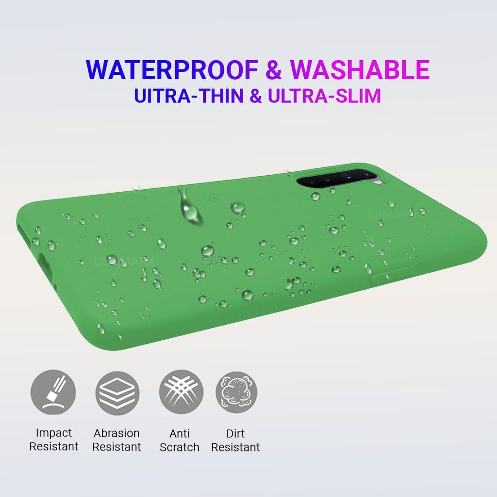 LIRAMARK Liquid Silicone Soft Back Cover Case for OnePlus Nord