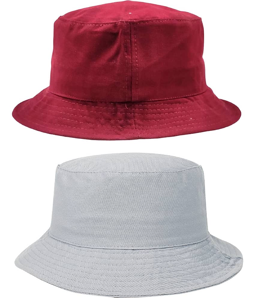 Zacharias - Multi Color Cotton Men's Hat ( Pack of 2 )