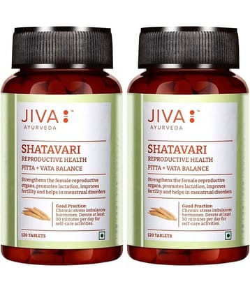 Jiva Ayurveda Shatavari 120 Nos (Pack of 2)
