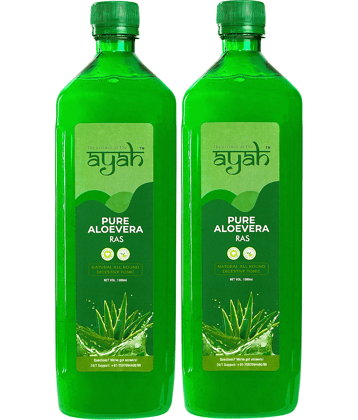 Ayah Aloe Vera Combo Detox, Digestion & Skin Juice / Ras - 1000ml + 1000ml