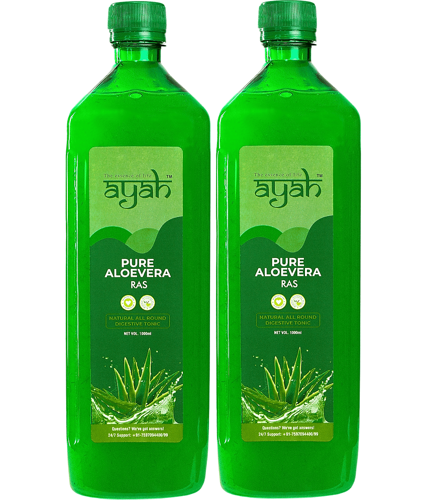 Ayah Aloe Vera Combo Detox, Digestion & Skin Juice / Ras - 1000ml + 1000ml
