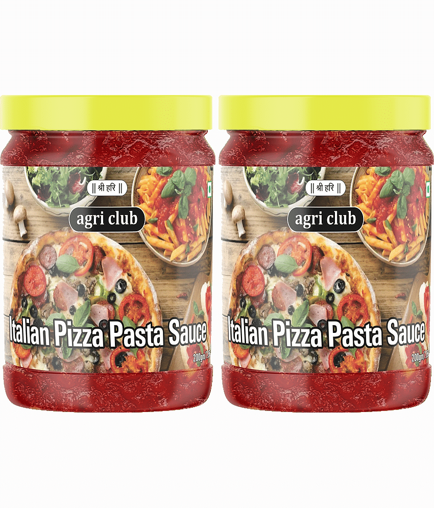 AGRI CLUB Italian Pizza Pasta Sauce 400 g Pack of 2