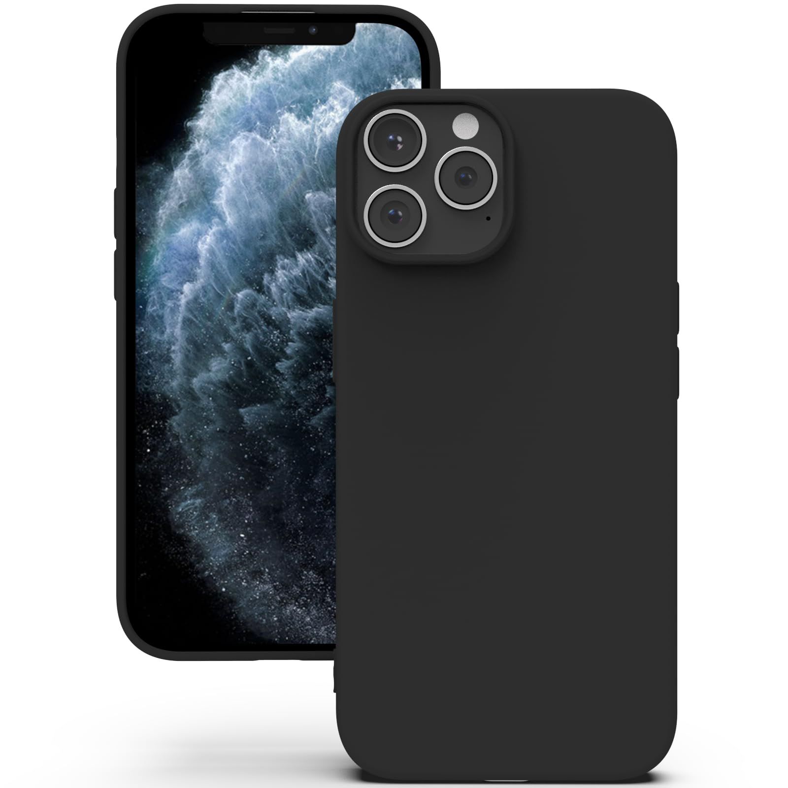 YATWIN Silicone Back Case for iPhone 11 Pro Max, Soft-Touch Phone Back Cover for Apple iPhone 11 Pro Max - Black YATWIN Silicone Back Case for iPhone 11 Pro Max, Soft-Touch Phone Back Cover for Apple iPhone 11 Pro Max - Black - Black / iPhone 11 Pro Max