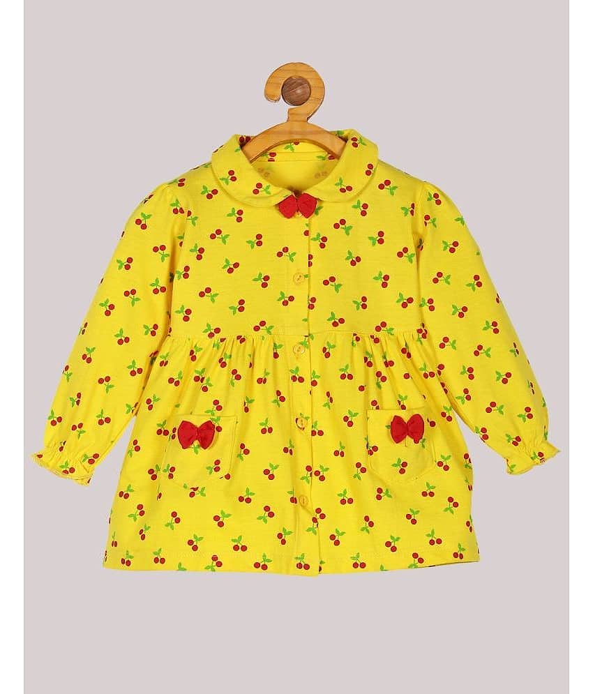 Babeezworld Pack of 1 Baby Girls Cotton Frock ( Yellow )