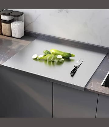 Anshri Table Top Stainless Steel Chopping Board (Set of 1)