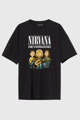 Nirvana Nevermind - Oversized T-Shirt-XS