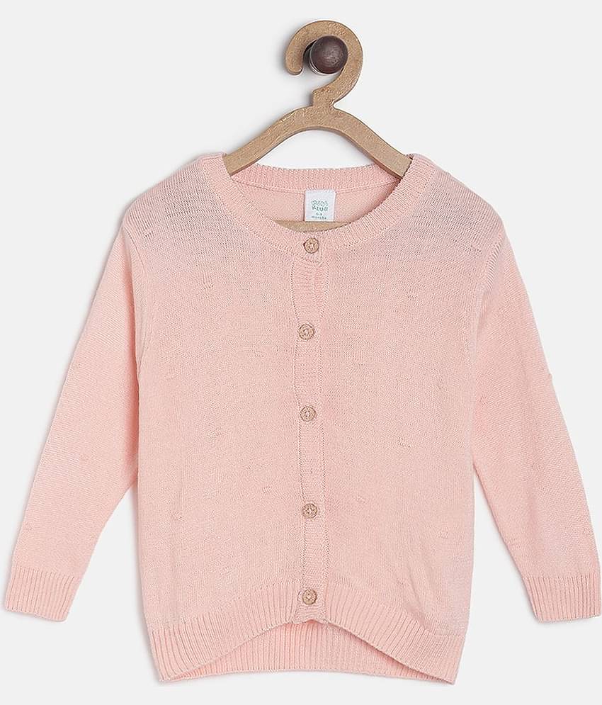 MINI KLUB  Baby Girls Pink Sweater Pack Of 1