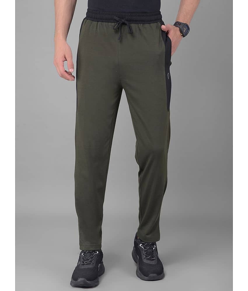 Dollar Olive Green Cotton Blend Men's Trackpants ( Pack of 1 )