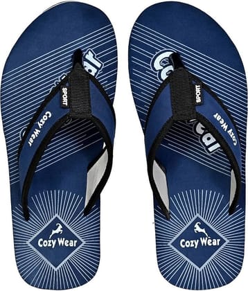 Cozy Wear - Blue Men's Thong Flip Flop