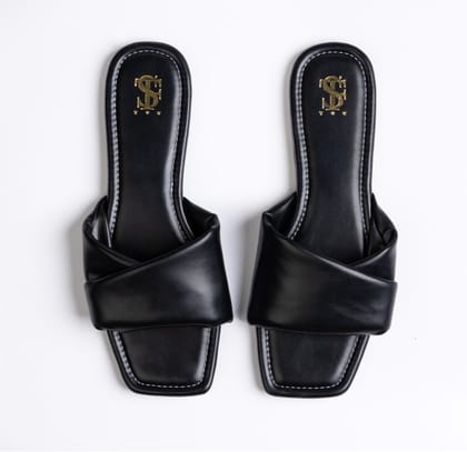 Brooke Black Twisted Sliders-35