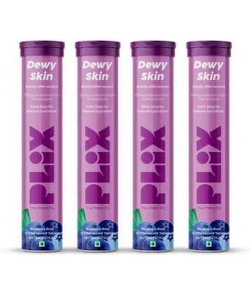 The Plant Fix Plix Dewy Skin Hyaluronic Acid & Superfoods For Intense Hydration(4 x 15 Tablets)