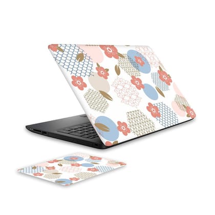 Floral Art 3 Laptop Skin and Mouse Pad Combo