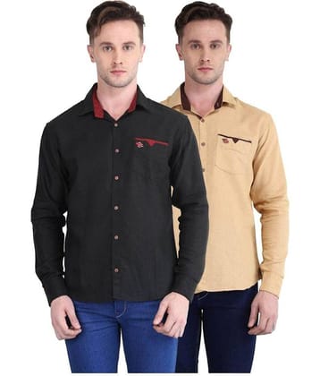 British Terminal Multi Casuals Slim Fit Shirt Pack of 2