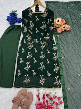 Party Wear Beautiful Top And Bottom With Fancy Dupatta