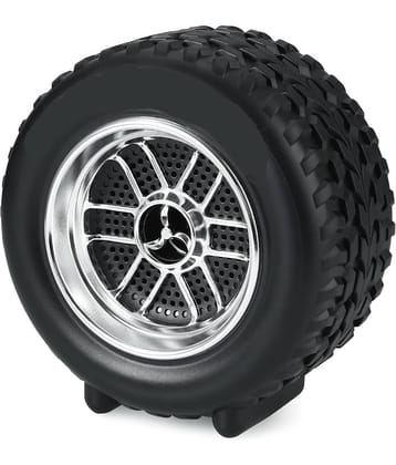 VEhop TYRE 10 W Bluetooth Speaker Bluetooth V 5.1 with USB,SD card Slot,Call function Playback Time 10 hrs Black