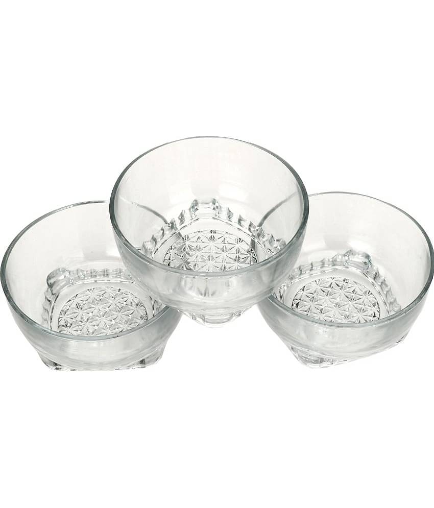 Somil - Serving And Designer Bowl Glass Cereal Bowl 200 mL ( Set of 1 )