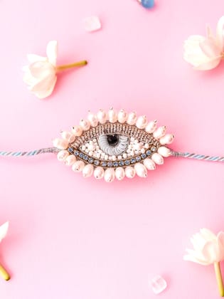 Evil Eye Pearl Brother Rakhi