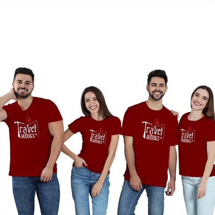 Travel Buddies Group T-shirt-XS