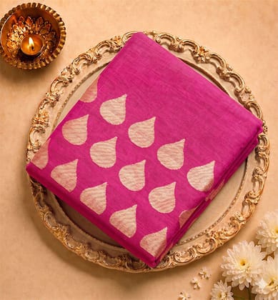 Handloom Chanderi  Silk Cotton Saree