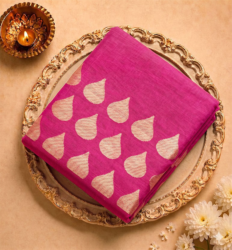 Handloom Chanderi Silk Cotton Saree
