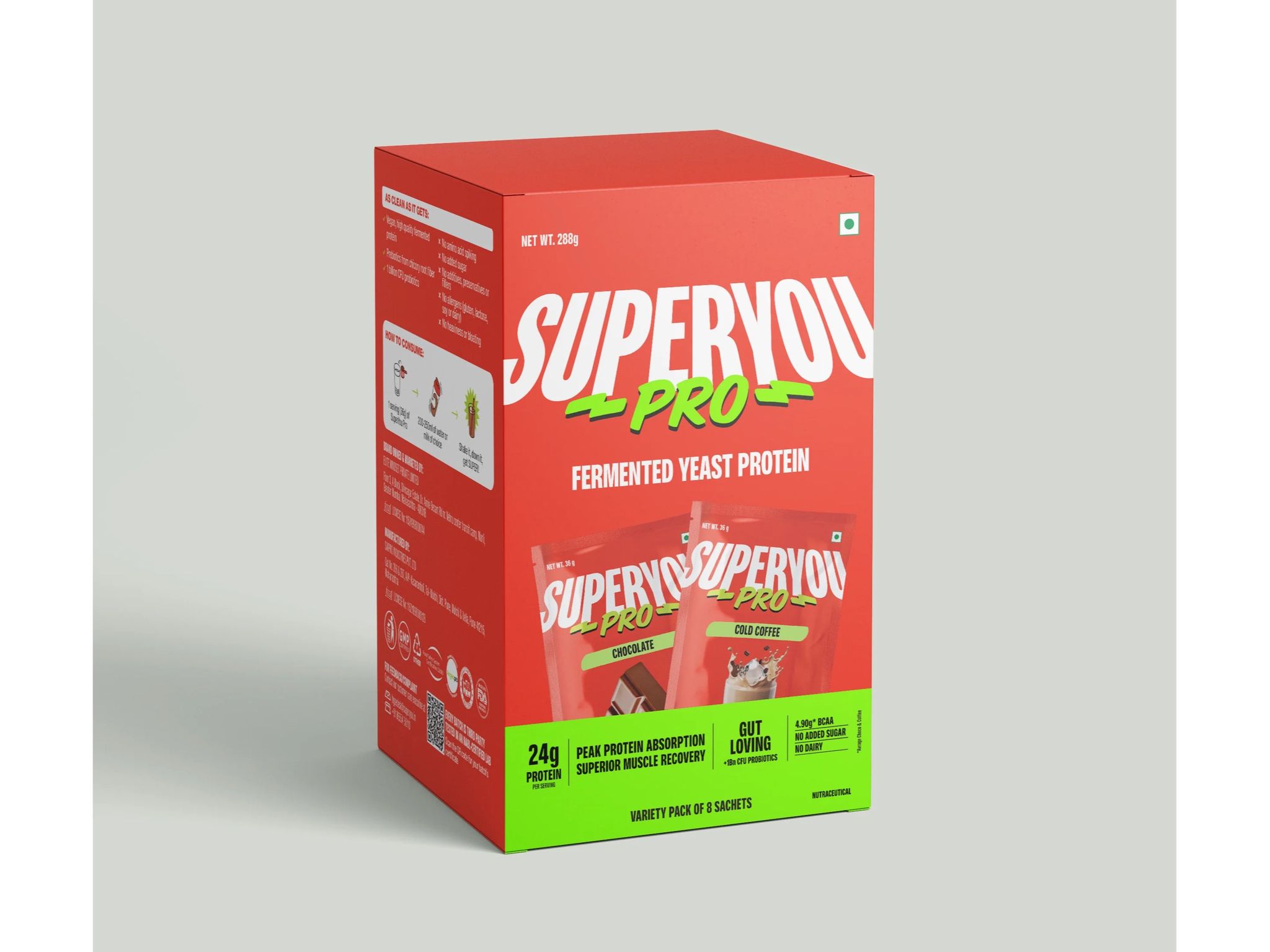 CHOCOLATE & COLD COFFEE ASSORTED - PACK OF 8 SACHETS X 36 Grams each