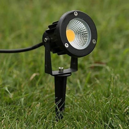 SPARKWORLD 5W LED Garden Spike Light | Outdoor Waterproof COB Spotlight for Landscape, Lawn, Trees, Pathway & Decoration (Warm White) | Colour: Yellow SPARKWORLD 5W LED Garden Spike Light | Outdoor Waterproof COB Spotlight for Landscape, Lawn, Trees, Pathway & Decoration (Warm White) | Colour: Yellow