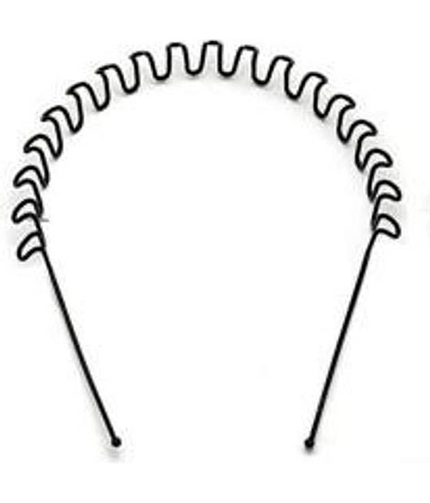 VSAKSH Women's Black Zig Zag Hair Band