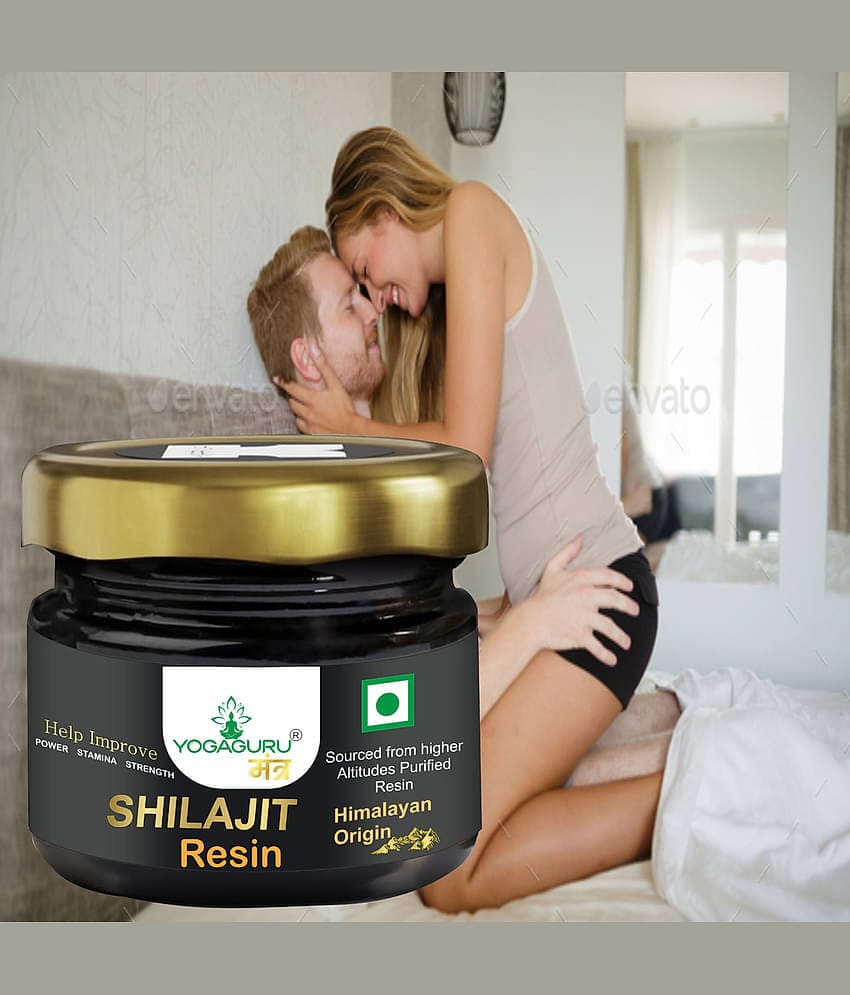YOGAGURU MANTRShilajit Resin|Rich in Fulvic Acid|For Strength, Power & Stamina 20G